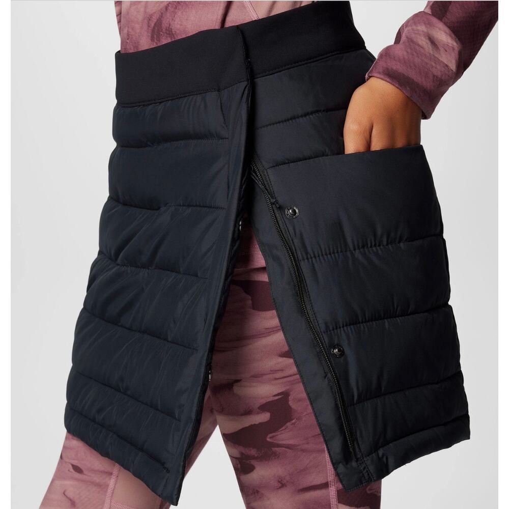 Columbia Powder Lite III Omni-Heat Insulated Black Puffer Skirt Size 2 Outdoor - Picture 4 of 14